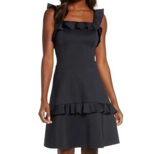 Elegant Black Lilly Pulitzer Ruffle Dress